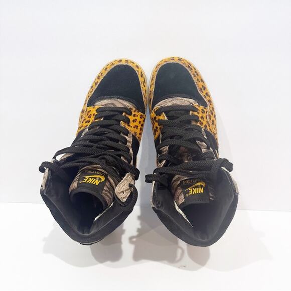 Nike Men's Sneakers sz 8.5 Nike Court Force Animal Print sz 8.5 Leopard - Picture 6 of 7